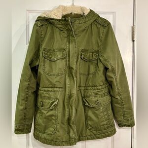 American Eagle Women’s Heavyweight Jacket Olive, Size XL